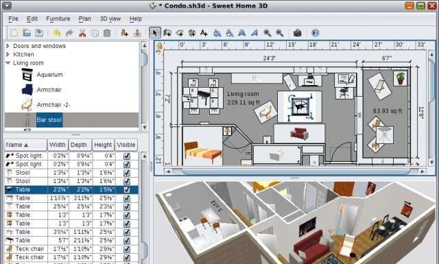 Програма для дизайну інтерєру – Sweet Home 3D