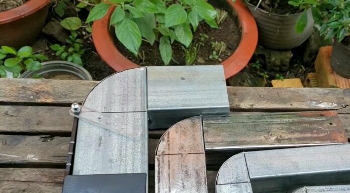 Лінійка для креслення закруглених кутів на 90 градусів для розмітки профільної труби під зварювання