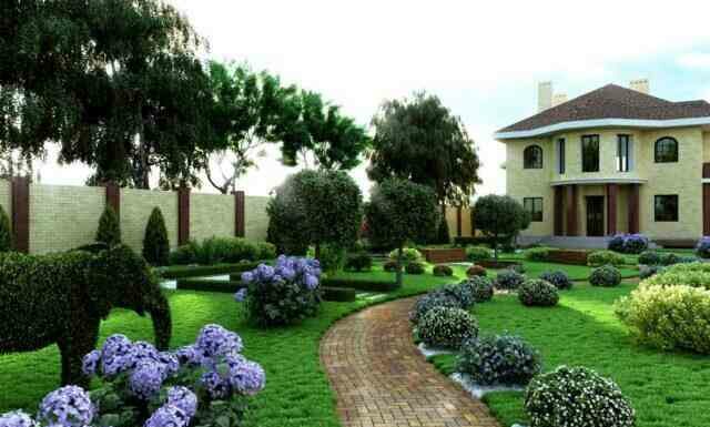 Ландшафтний дизайн заміського будинку: функціональні зони, оформлення головних елементів