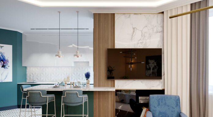 Інтер’єр двокімнатної квартири з меблями eichholtz